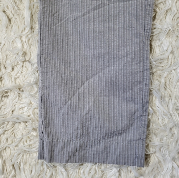 THE RESORT CO Seersucker Trousers Sage – Gray Striped Pants Mens Small - Picture 6 of 16